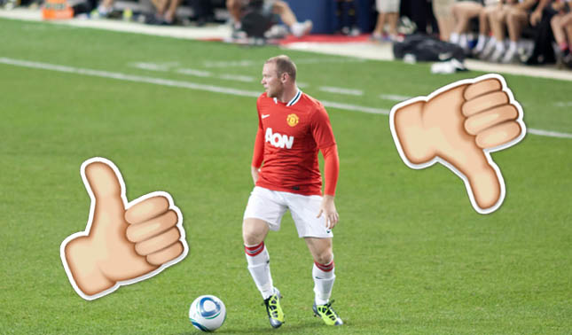 Should Rooney start? thumbs up or down