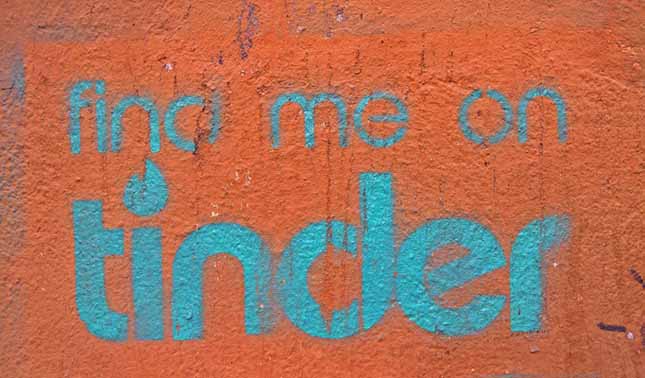 find me on tinder graffiti