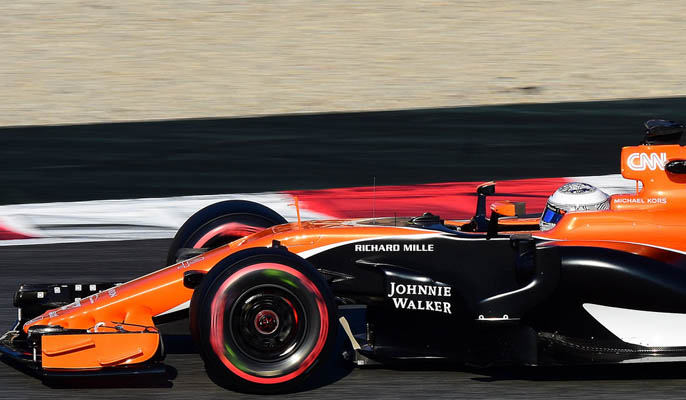 Formula 1 new McLaren MCL32 orange car