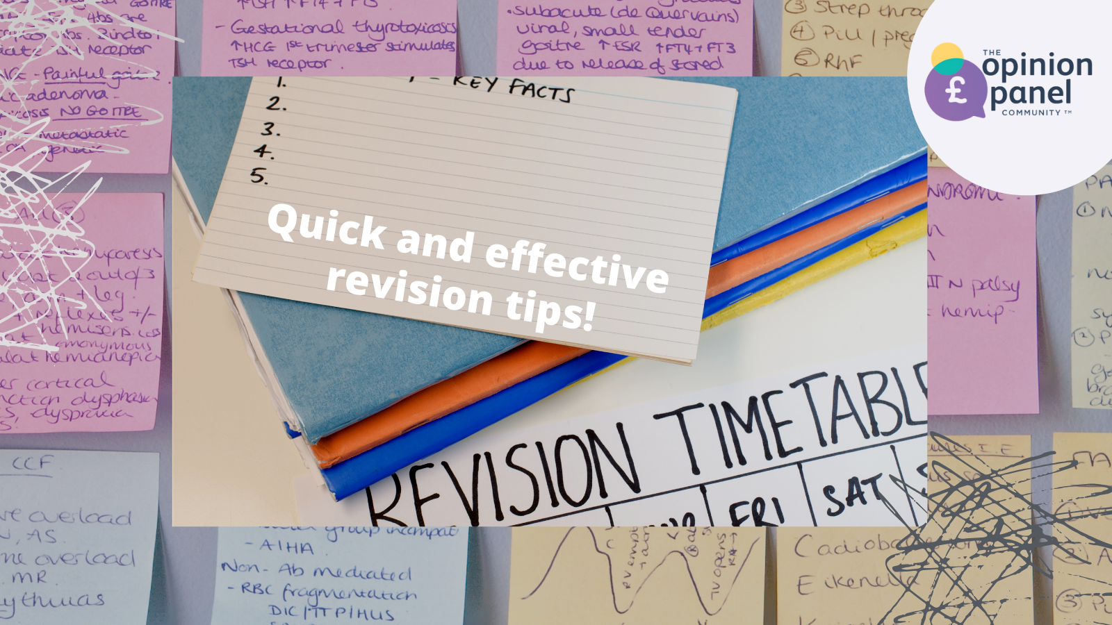 title image for article about revision tips